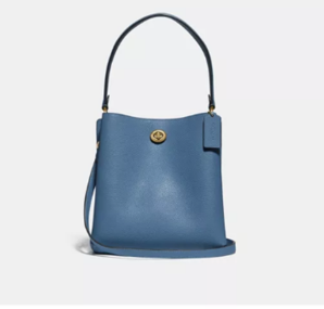 國內(nèi)￥3500！COACH 蔻馳 Polished Pebble Leather Charlie 女士水桶包