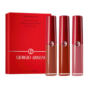 Giorgio Armani 阿瑪尼 紅管唇釉迷你套裝 200/405/501，3 x 4.5ml