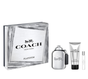 COACH 蔻馳 魅力鉑金男士香水套裝（EDP 100ml+沐浴露100ml+迷你香水）