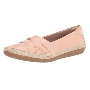 38碼！Clarks 女士粉色樂福鞋 