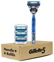  Gillette吉列 5手动剃须刀套组（1刀架+4刀头）