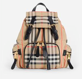 BURBERRY 博柏利 女士聚酰胺雙肩包 1個(gè) 典藏米色 15*13*22cm