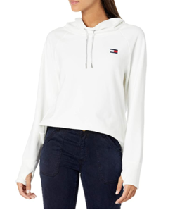 Tommy Hilfiger 女士長(zhǎng)袖 連帽 抓絨衛(wèi)衣