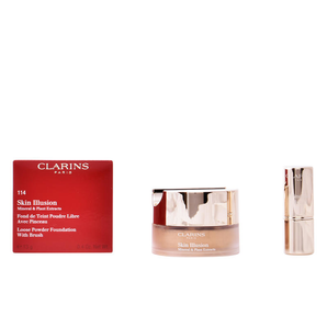 CLARINS 嬌韻詩(shī) 絲滑透亮礦物散粉蜜粉 帶刷子 13g #114-cappuc