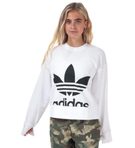 adidas Originals 女士圓領套頭衛(wèi)衣