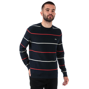 LACOSTE 拉科斯特 Striped 男士圓領針織毛衣