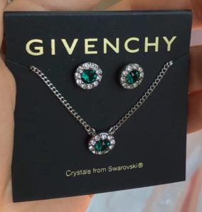 Givenchy 紀(jì)梵希 女款鎖骨項鏈+耳釘套裝