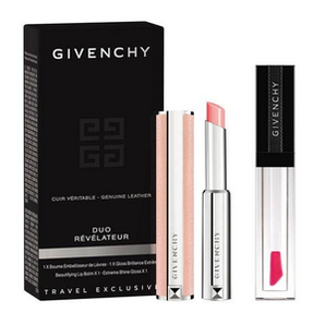 Givenchy 紀(jì)梵希 小羊皮細(xì)管唇膏N01 Perfect Pink 2.2g +禁忌之吻透明唇蜜Rose Révélateur  6ml