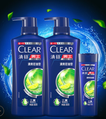 88vipclear清扬男士清爽控油型去屑洗发露500ml2100g赠清扬洗发水补充