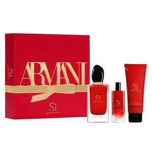 ARMANI 阿瑪尼 紅色Sì 迷情摯愛女士香水套裝（EDP香水 100ml+15ml+潤膚露 75ml）