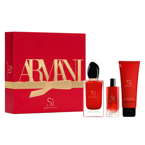 ARMANI 阿瑪尼 紅色Sì 迷情摯愛女士香水套裝（EDP香水 100ml+15ml+潤(rùn)膚露 75ml）