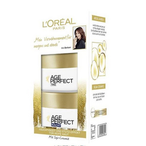 L'Oreal Paris 巴黎歐萊雅 金致臻顏抗衰老套裝（日霜50ml+晚霜50ml） 直郵含稅到手￥97