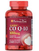 prime會(huì)員！Puritan's Pride 普麗普萊 Q-Sorb? 輔酶Q10軟膠囊100mg*240粒  直郵含稅到手￥90.05