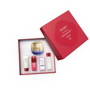 SHISEIDO 資生堂 悅薇智感緊塑煥白霜 豐潤乳霜質(zhì)地50ml+肌活煥采潔面膏洗面奶15ml+肌源煥活精萃水30ml+紅腰子精華液10ml+眼霜3ml