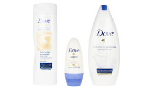 DOVE多芬 深層保濕沐浴露250ml+保濕身體乳250ml+走珠止汗露50ml