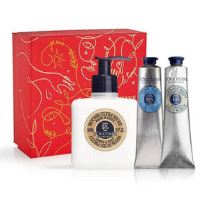 L'OCCITANE 歐舒丹 乳木果身體護(hù)理套裝（沐浴乳300ml+護(hù)手霜75ml+磨砂膏75ml）