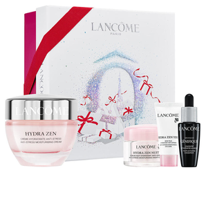 LANCOME 蘭蔻 水份緣圣誕禮盒套裝（水份緣舒緩保濕日霜50ml+舒緩晚霜15ml+舒緩保濕眼霜5ml+小黑瓶精華7ml）