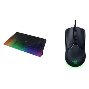 Razer 毒蝰 mini 電競鼠標 + 掘土黃蜂 V2 鼠標墊