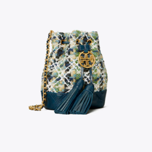 某貓3590元！Tory Burch FLEMING SOFT粗花呢福袋水桶包