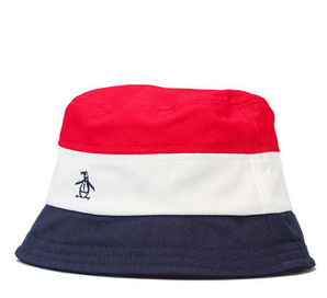 Original Penguin 原創(chuàng)企鵝 Hume Bucket 男士拼色漁夫帽