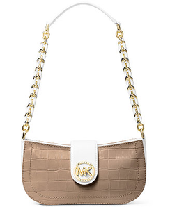 Michael Kors Carmen小號(hào)鱷魚(yú)紋腋下包