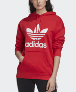 2XS！adidas Originals Adicolor 女士戴帽衛(wèi)衣