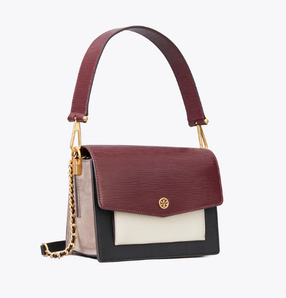 Tory Burch ROBINSON鏈條拼色風(fēng)琴包