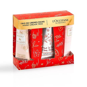 L'OCCITANE 歐舒丹 花香護(hù)手霜套裝 三支裝 （櫻花30ml+玫瑰30ml+格拉斯橙花30ml）