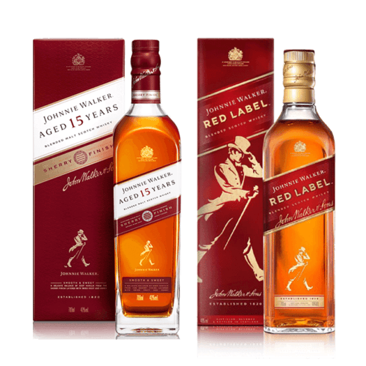 johnniewalker尊尼获加15年雪莉红方调配威士忌礼盒装750ml