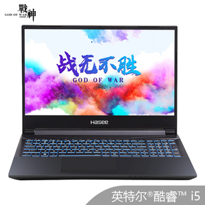 HASEE 神舟 戰(zhàn)神 Z8-CU5NB 15.6英寸筆記本電腦（i5-10200H、8GB、512GB、RTX2060、144Hz）