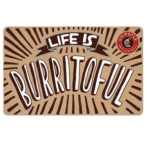 Chipotle $25 電子禮卡限時優(yōu)惠