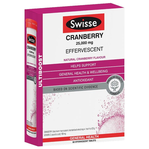 Swisse 高強(qiáng)度蔓越莓泡騰片 60片 有效期至2021年7月