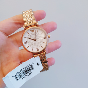 現(xiàn)貨秒發(fā)！Emporio Armani 阿瑪尼 滿天星鑲鉆石英手表 AR11244 表盤32mm 