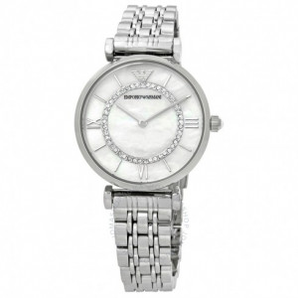 Emporio Armani 阿瑪尼 女士滿天星簡約鋼帶星空摩天輪石英腕表
