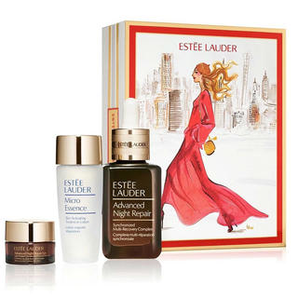 ESTEE LAUDER 雅詩蘭黛 圣誕套盒 50ML（小棕瓶精華+30ML原生液+5ML眼霜）