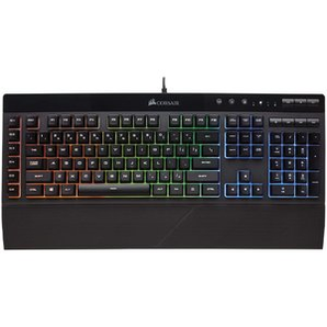 CORSAIR K55 RGB 黑色多彩背光鍵盤