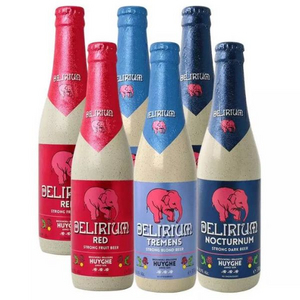 delirium 粉象 深粉浅粉樱桃啤酒 330ml*6瓶 *2件