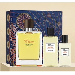 HERMèS 愛馬仕 大地 馥郁香根草香水禮盒（香水100ml+沐浴乳80ml+須后乳40ml）