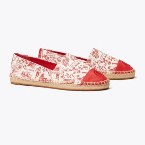 Tory  Burch Printed Color-Block Espadrille 女士漁夫鞋