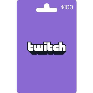 Twitch $100 實體禮卡