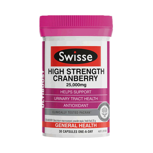 新低！Swisse 高強(qiáng)度蔓越莓膠囊25000mg*30粒