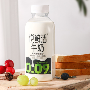 junlebao 君乐宝 悦鲜活鲜牛奶低温生牛乳 450ml*4瓶