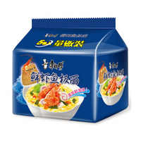 康師傅 鮮蝦魚板面 5袋
