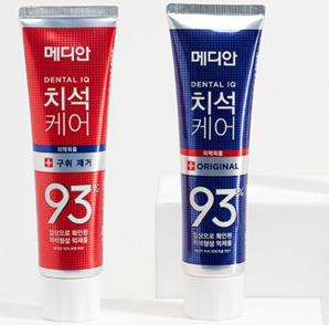 韩国进口 爱茉莉 麦迪安 牙石护理 清洁牙膏 120g*9支装