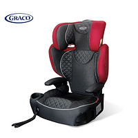 GRACO 葛莱 靠背版安全座椅增高坐垫 4-12岁 红黑色