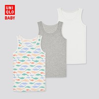 UNIQLO 优衣库 婴幼儿网眼背心 3件装 39元  （包邮）