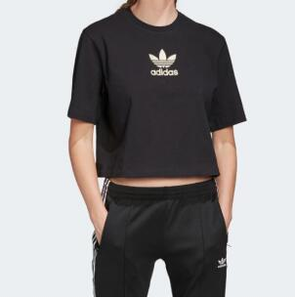現(xiàn)貨L碼！adidas originals 短款圓領(lǐng)tee 女款 FM2630