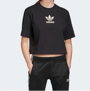 現(xiàn)貨L碼！adidas originals 短款圓領(lǐng)tee 女款 FM2630