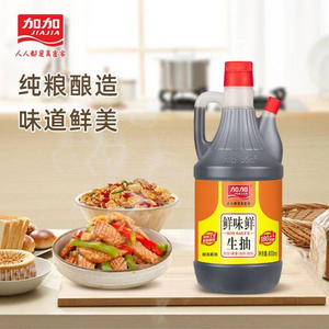 加加 鲜味鲜生抽 800ml*2瓶