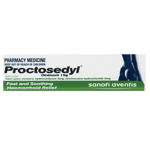 Proctosedyl 痔瘡膏 15g（針對(duì)內(nèi)外部痔瘡 孕婦可用）
